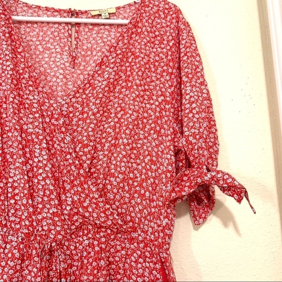 KORI AMERICA LADIES SURPLICED SLEEVE TIED ROMPER M - Picture 3 of 9